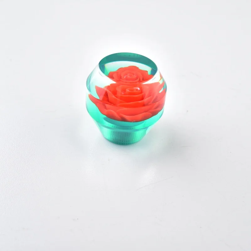 

Новая универсальная ручка переключения передач, ручка переключения передач в форме цветка автомобиля JDM, ручка переключения передач с цветком розы, автомобильные аксессуары