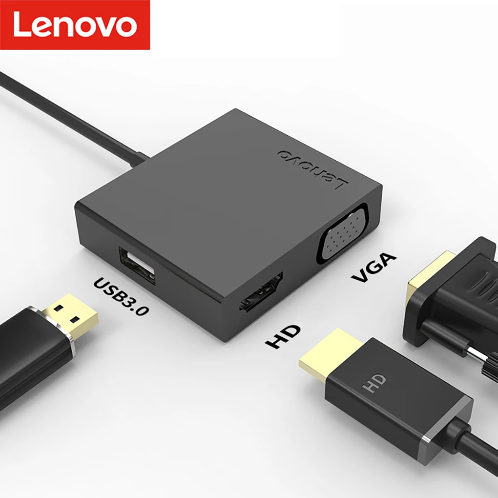 

Док-станция Lenovo 3 в 1, 4K, 1080P, USB Type-c