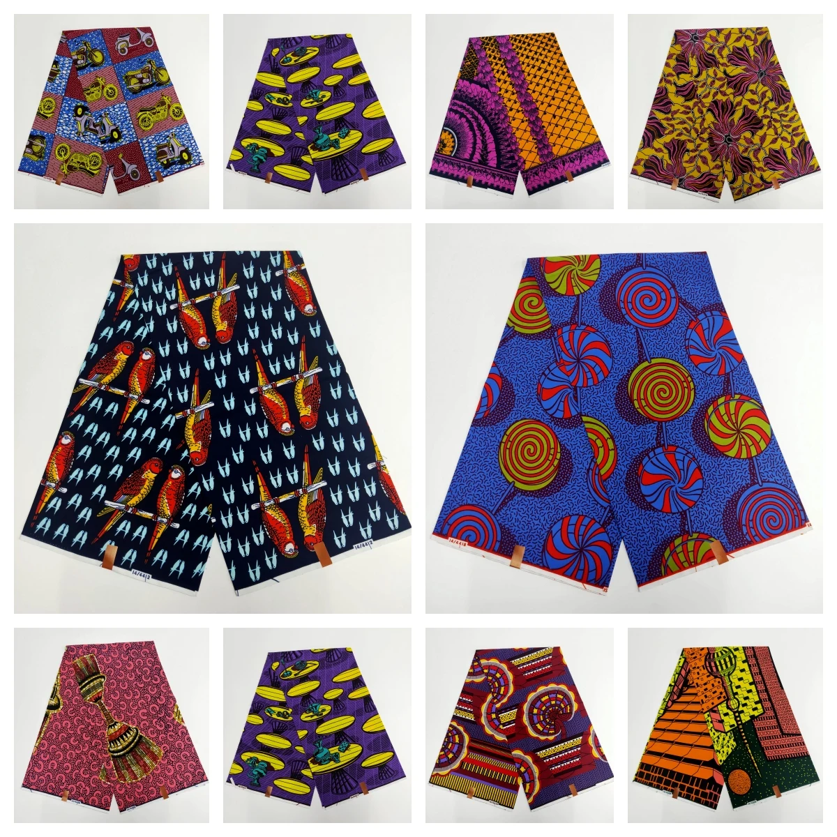 

Ankara Fabric African Real Pagne Wax Print 100% Cotton Flower Print Tissu Veritable Wax Latest High Quality Soft New Arrival