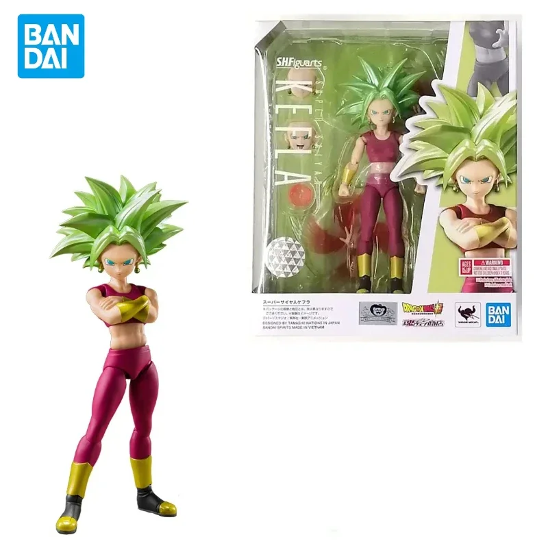 В наличии BANDAI SHF Dragon Ball Super Saiyan Kefla аниме фигурки оригинальная сборная модель