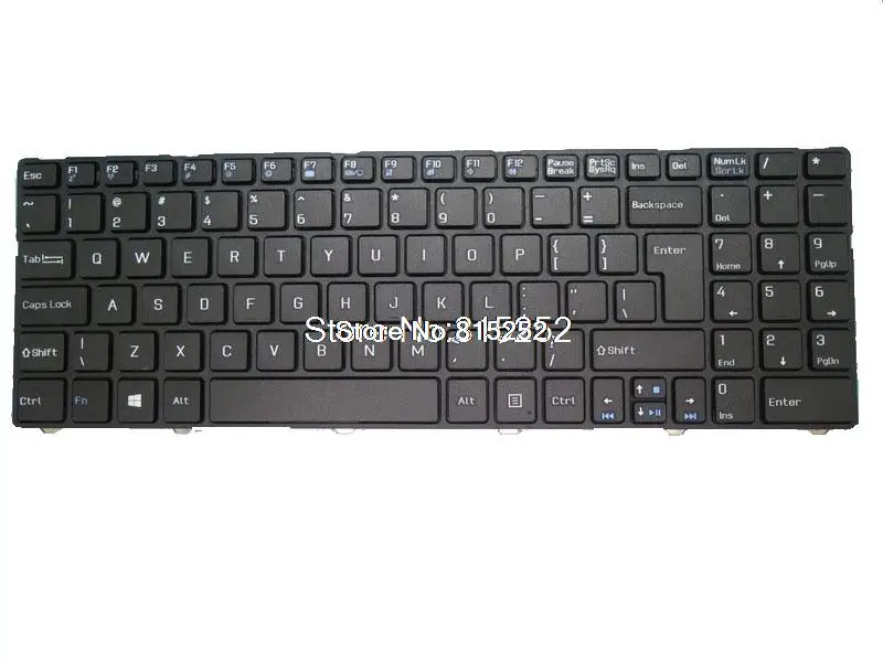 Фото Клавиатура для ноутбука Pegatron A15 V128862A США с черной рамкой больших американских