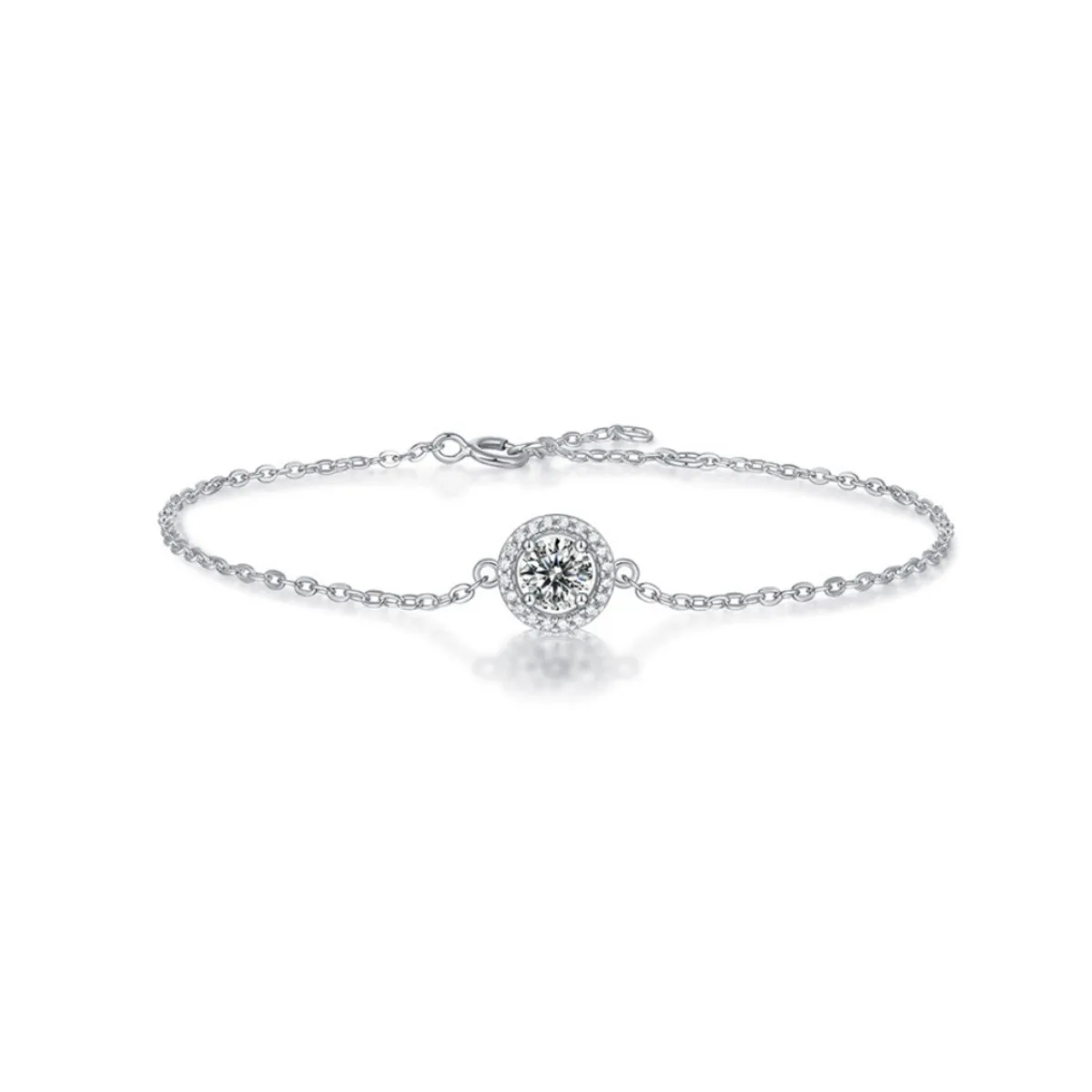 

Женский Классический бриллиантовый браслет из серебра 925 пробы с муассанитом