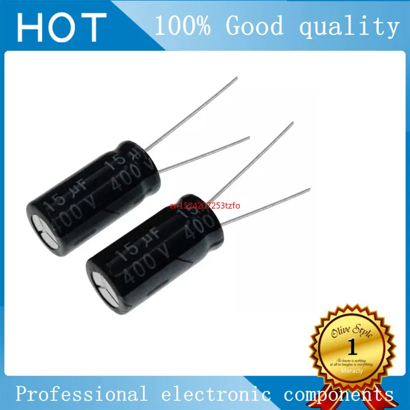 

10pcs 400V 15uF Aluminum Electrolytic Capacitor 10*16mm Radial 15uf 400v High frequency and low resistance