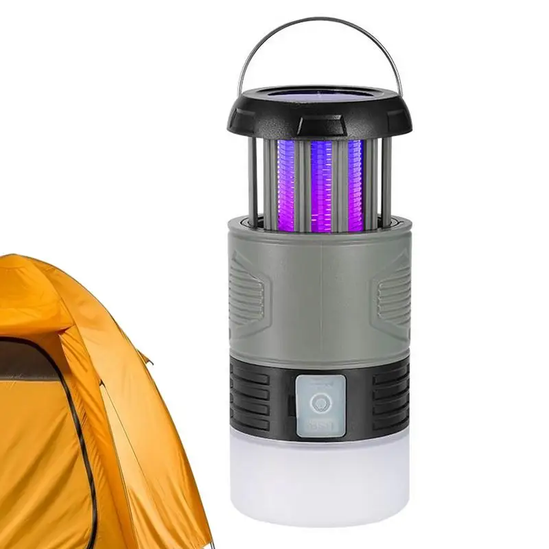 Fly Zapper Light Солнечная зарядка Крытый ловец комаров Портативный УФ-светильник