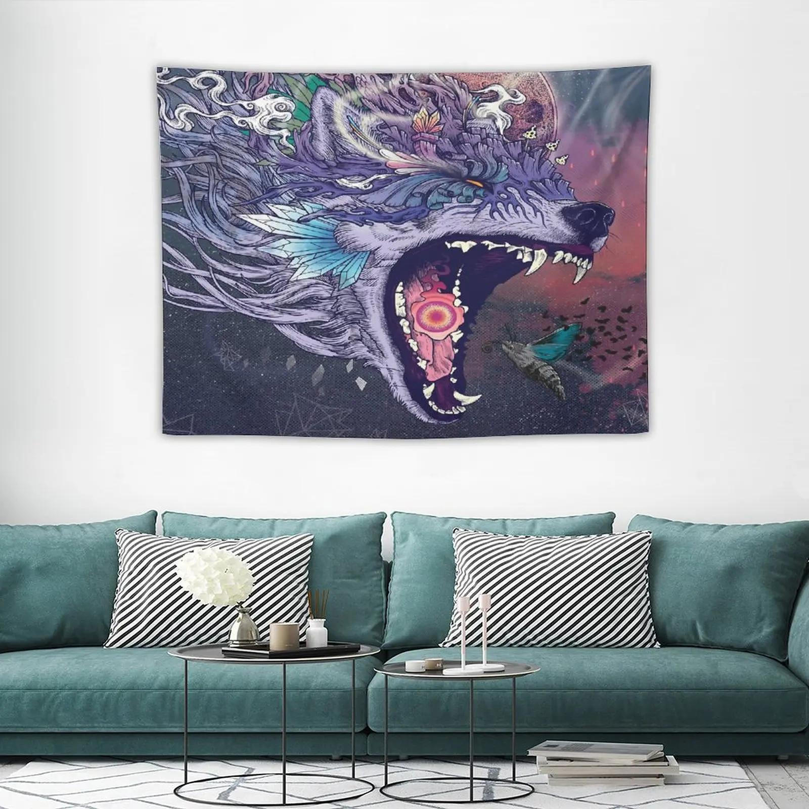 

Декоративный гобелен Kalopsia для спальни, спальни, декоративные настенные наклейки для комнаты, декор для спальни в эстетике