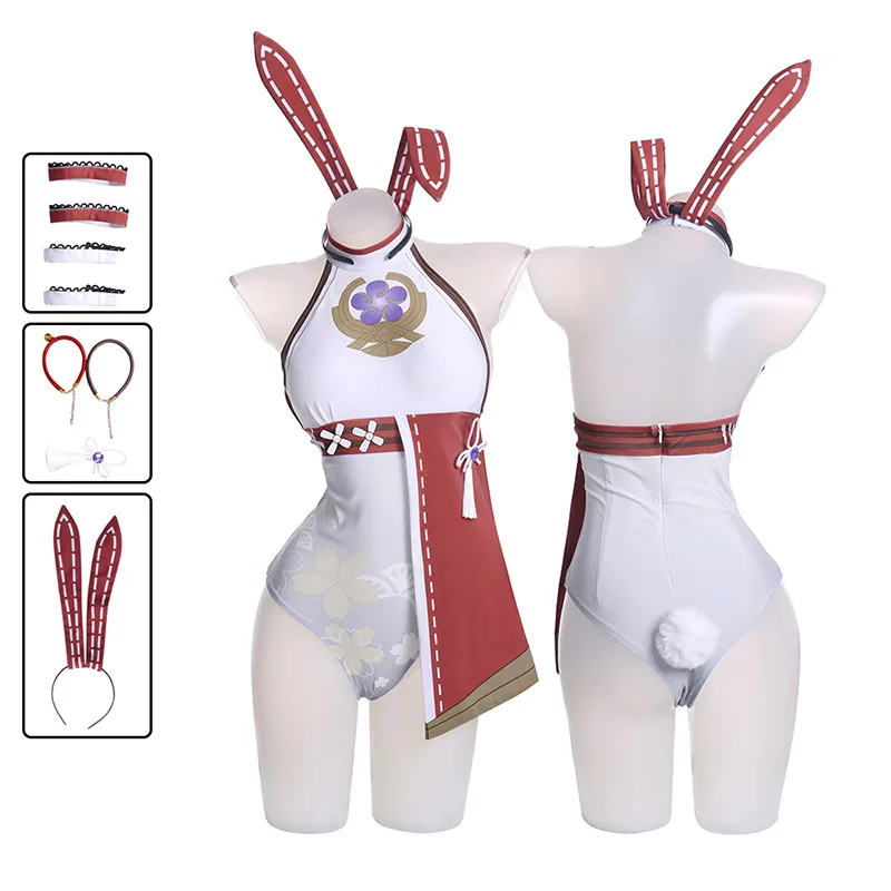 

Original God Cos Yae Miko Cosplay Costume Witch Female Bunny Anime Cosplay