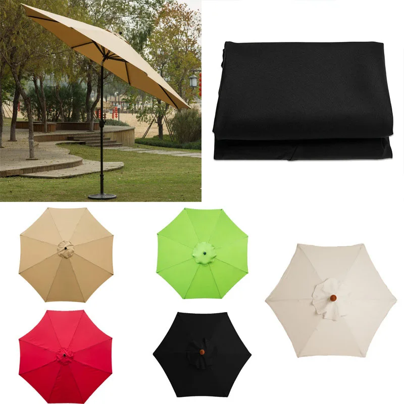 

3M Garden Cover Parasol Replacement Umbrella Surface Rainproof Sunshade Canopy 8 Arm Garden Shelters Deck Fabric Without Stand