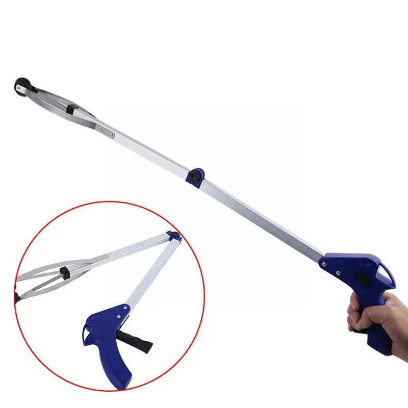 

80cm Long Foldable Helper Grabber Trash Pick Up Hand Ms607 Hand Pick Gripper Tools Garden Easy Trash Kitchen Gripper Up F9v1