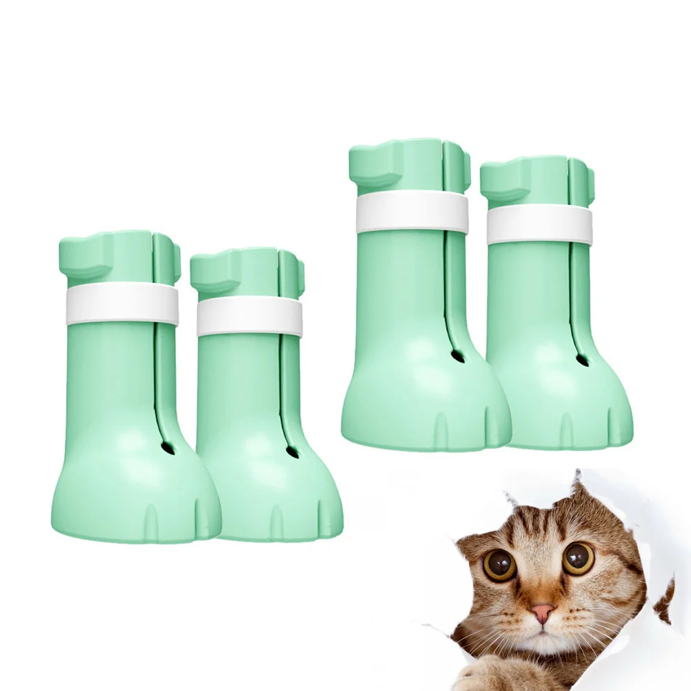 

4 Cat Sock Durable Portable Anti-scratch Paw Cover for Kitten Shop