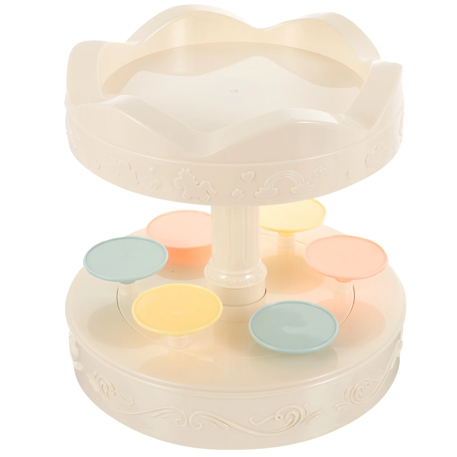 

Rotary Dessert Machine Convenient Cake Stand Automatic Rotating Sushi Holder Turntable Cupcake