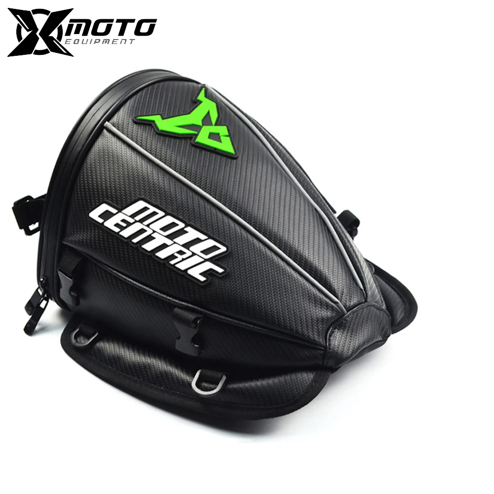 

Motorcycle Tail Bag Rear Seat Package Travel Waterproof Motorbike Tank Bag Leather Handbag Accessories Higher Quality