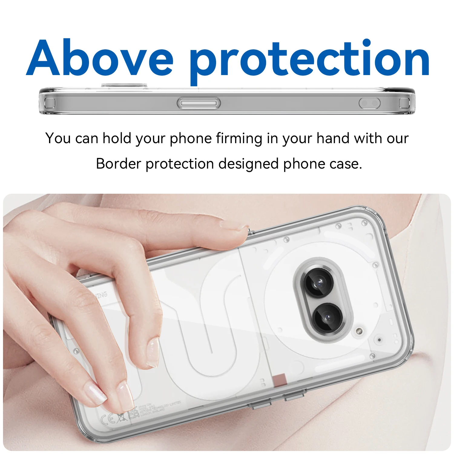 Акриловая искусственная для телефона (2 а) роскошная Прозрачная силиконовая