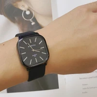 fashion trend watch vintage leather simple watches couple student quartz watch casual dating wristwatch reloj hombre relogio