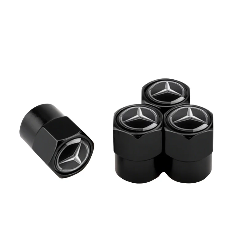 

4 шт. автомобильная крышка клапана из алюминиевого сплава для Mercedes-Benz W221 W222 W204 W205 W211 W212 W213 GLE GLC GLA внешние аксессуары