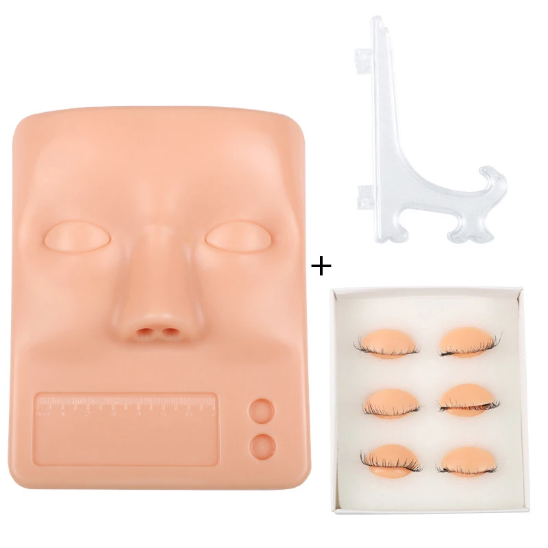 

Eyelash Extension Mannequin Head with Removable Eyes False Eyelashes Grafting Training Practice Model Head Makeup Supplies