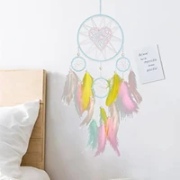new dream catcher colorful feathers pendant handmade dreamcatcher indian feather hangings ornaments gifts home wall decoration