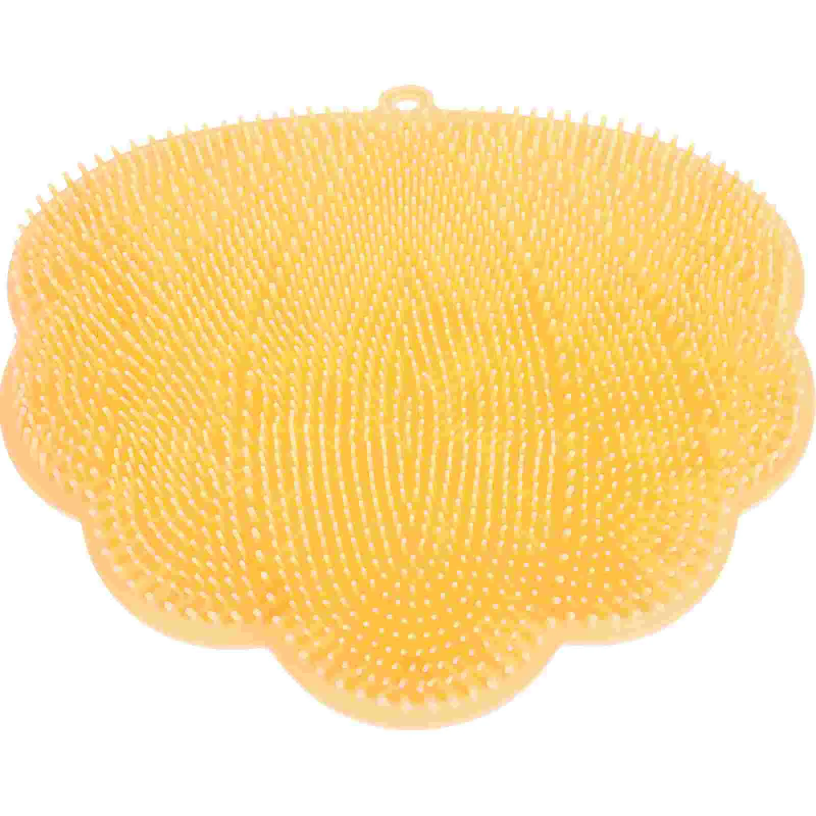 

Foot Scrubber Mat Shower Tool Multifunction Bathing Back Feet Scrubbers Silica Gel Massage Wall Mounted