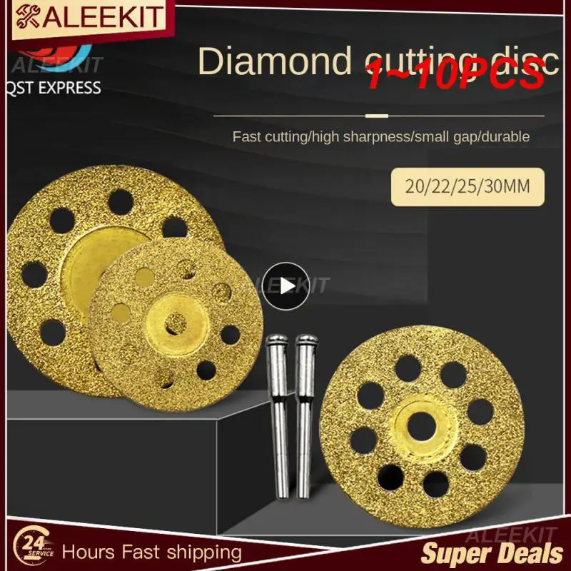 

1~10PCS Diamond Cutting Wheel Saw Blades Cut Off Discs Glass ceramic Connecting Shank For Dremel Drill Fit Rotary Tool