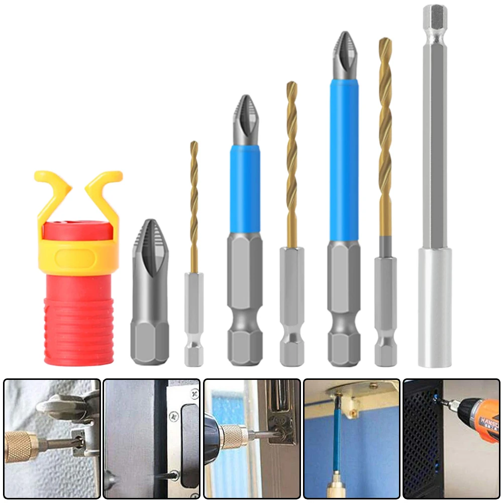 

Screwdriver Drill Bits Kit Screw Holder Extension Rod For Workshop Hand Tools Nutdrivers High Quality Practical
