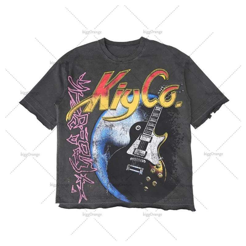 Рок-панк новый стиль повседневные топы с графическим принтом готический ретро