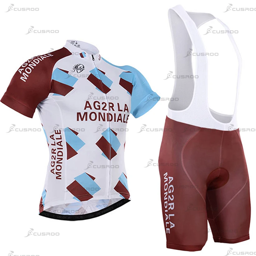 AG2R Ropa Ciclismo MTB Bike Cycle Shirt Racing Cycling Jerseys Sets Bike Clothes Men Bicycle Wear Maillot Cycling Clothing 20D