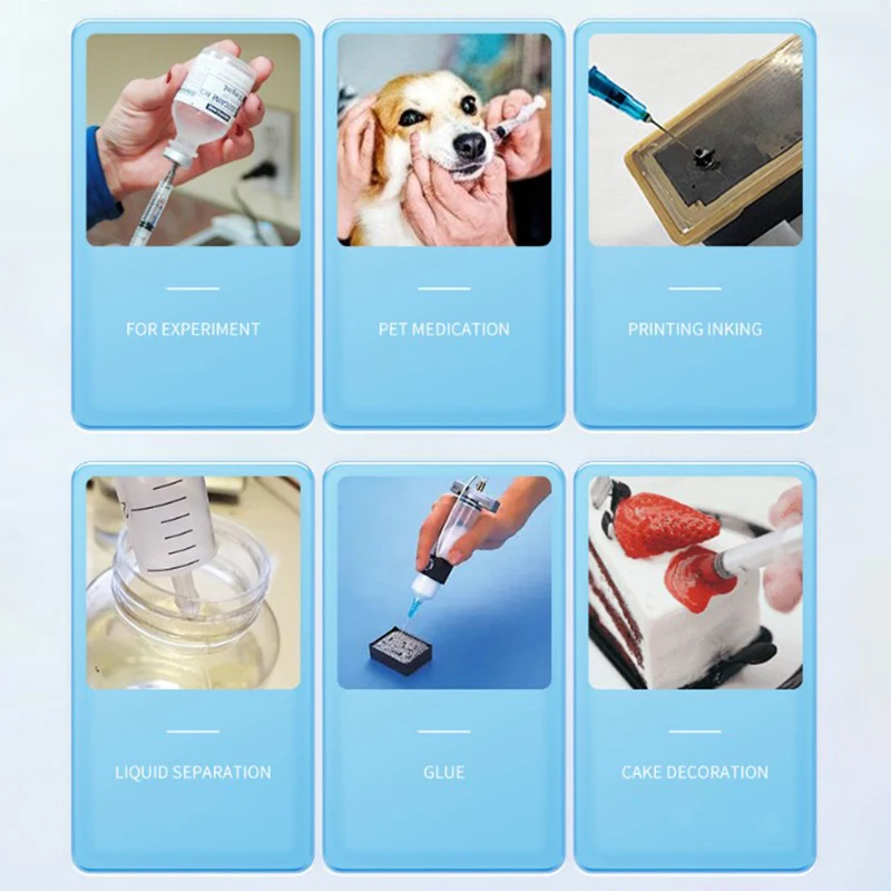 5 шт. 0 3/0 5/1 мл одноразовый пластиковый ветеринарный шприц оранжевый колпачок