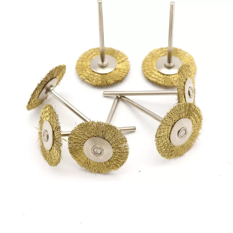 1/2/5 шт. латунная проволочная щетка круглые щетки дисковая кастрюля для