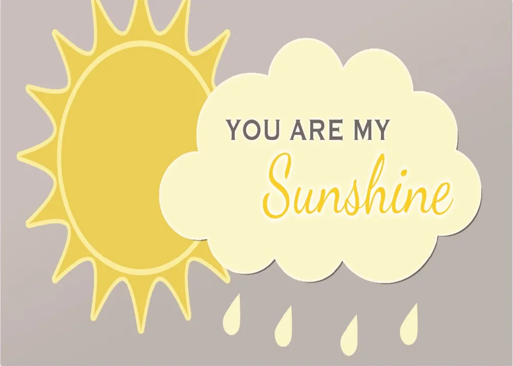 

7x5FT Sun Clouds You Are My Sunshine Raindrops Birthday Baby Shower Custom Photo Studio Backdrop Background Vinyl 220cm x 150cm