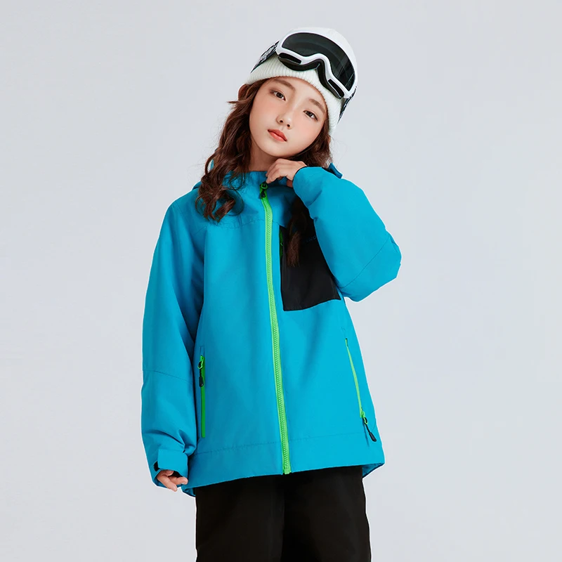 Детская Лыжная одежда водонепроницаемая и износостойкая. Зимние лыжи теплые