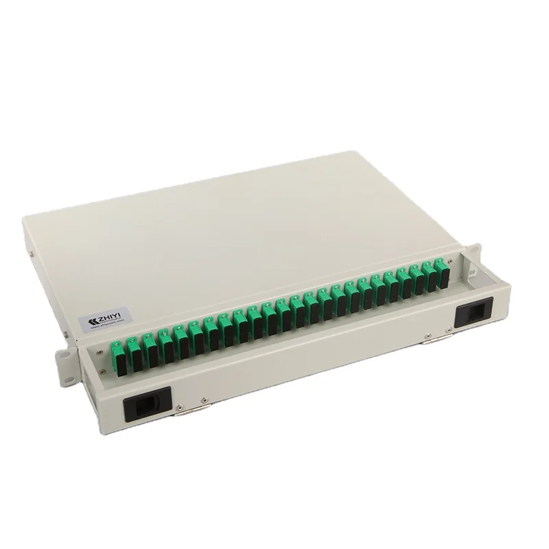 

FTTH 12 , 24 ,48core SC/FC/ST/LC/MTRJ/MU 19" rack mount Splicing fiber Optic patch panel/Termination Box/ODF