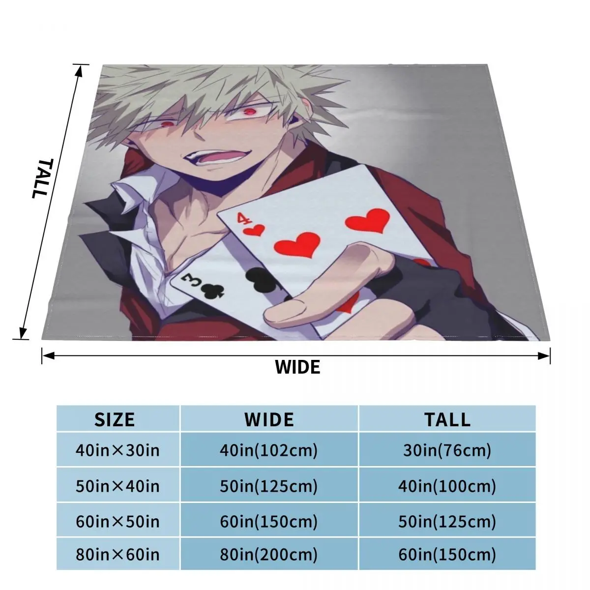 Домашние одеяла для кровати Katsuki Bakugo 1286 зимнее теплое одеяло