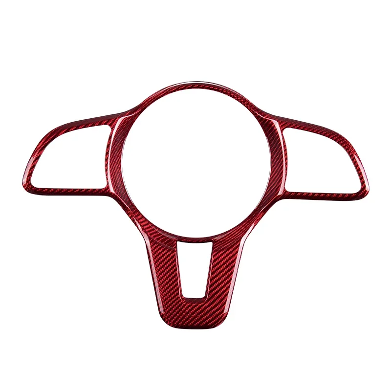 Накладка на руль из углеродного волокна наклейка для салона автомобиля