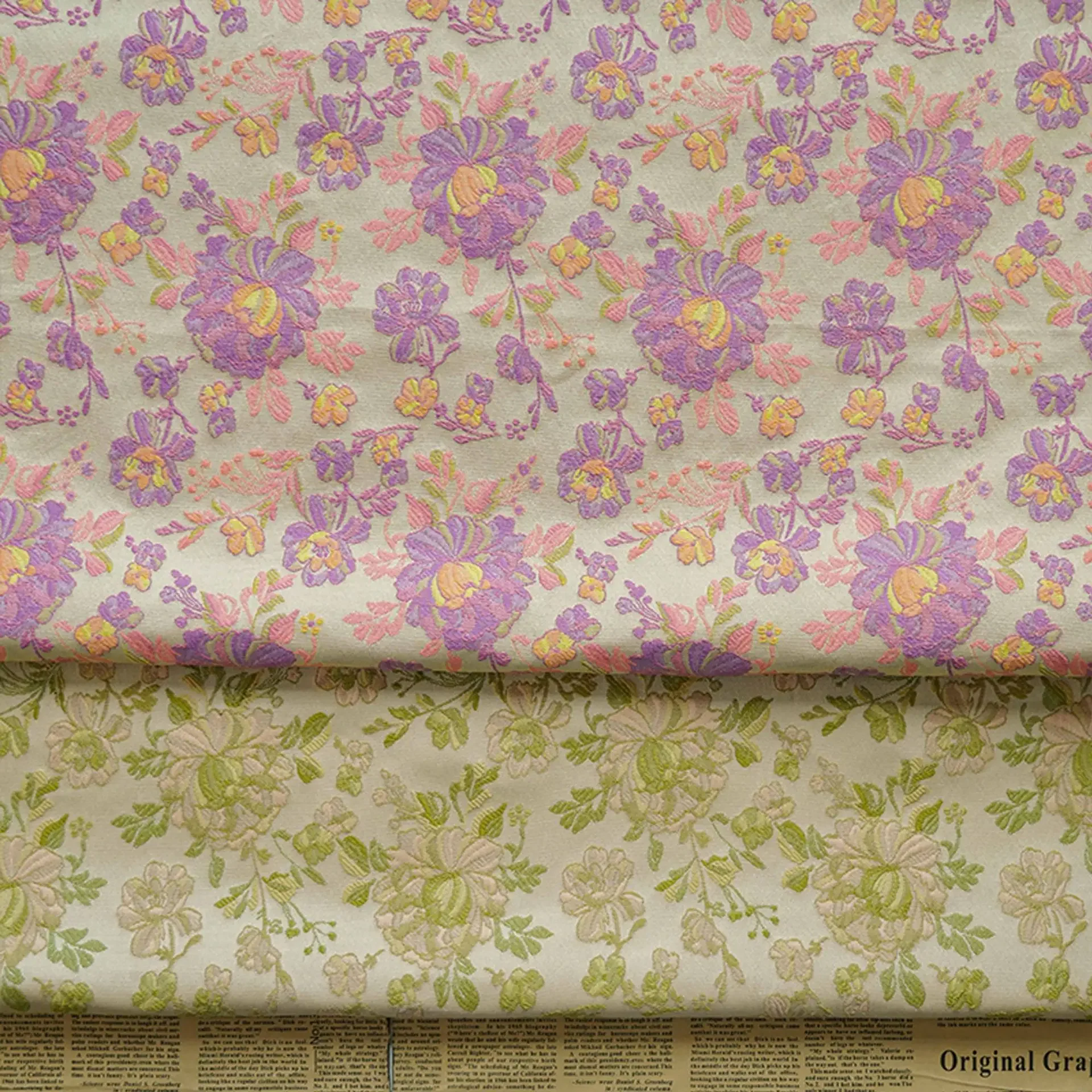 Рельефная жаккардовая ткань в сельском стиле с цветочным принтом женское платье