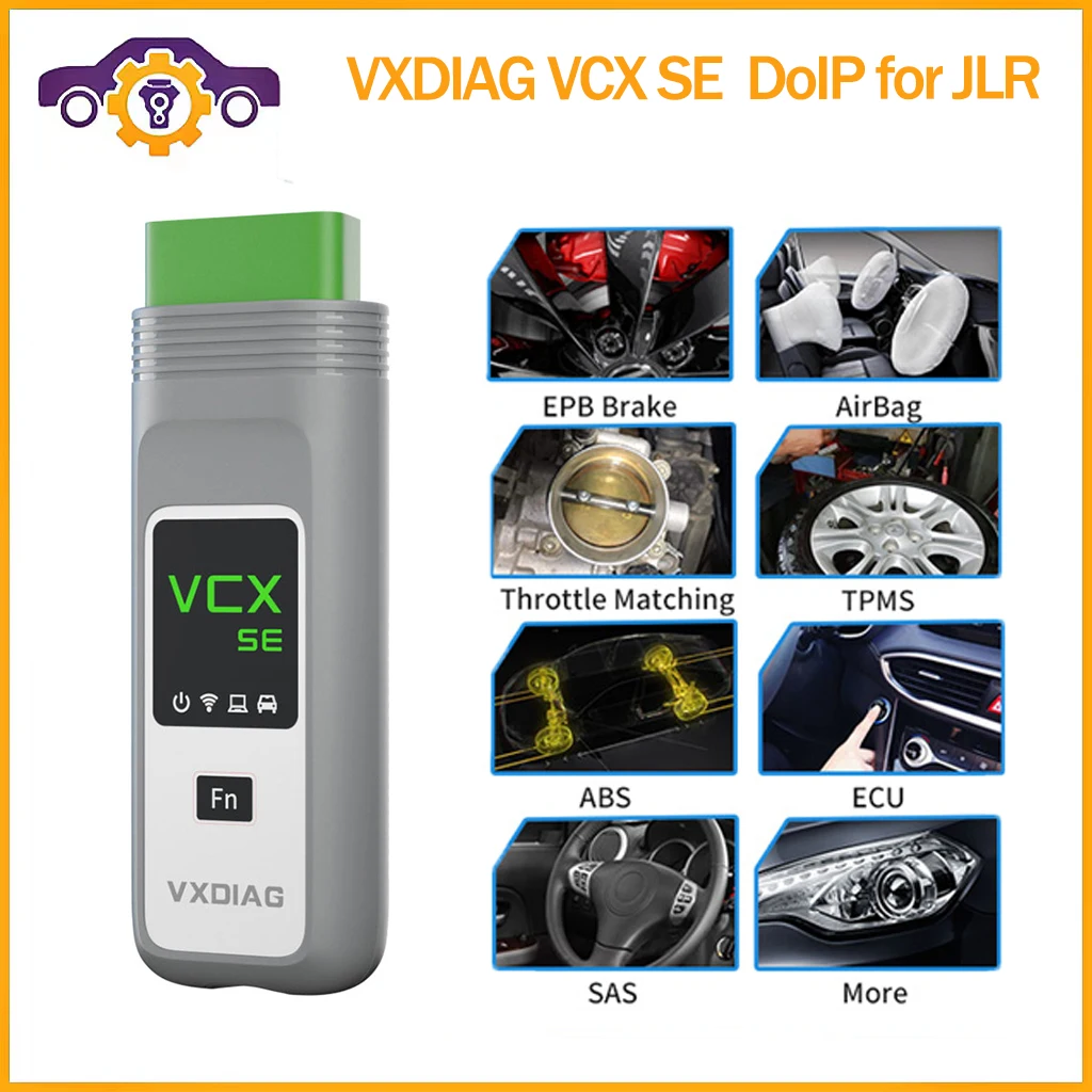 

VXDIAG VCX SE DoIP для JLR автомобильный диагностический инструмент WIFI OBD2 сканер ECU программирование ключей Автоматическая диагностика для Jlr