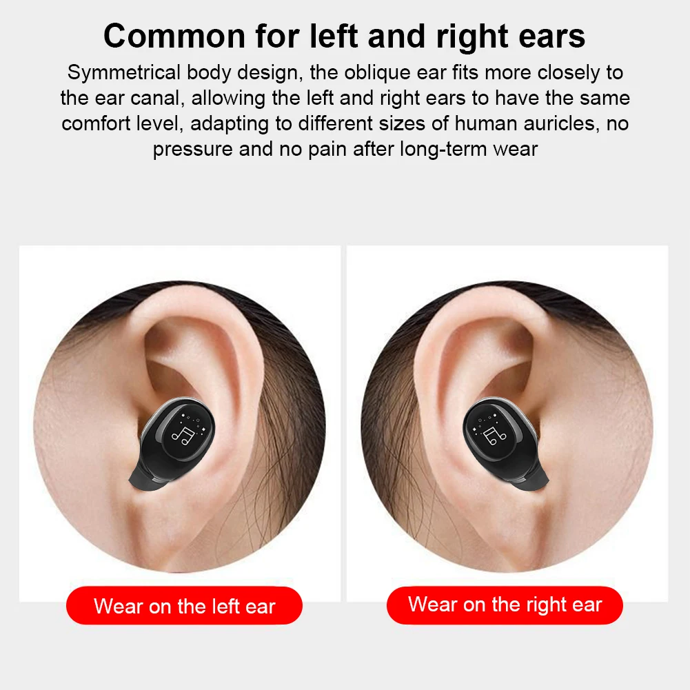 Миниатюрные Bluetooth-наушники стереонаушники-вкладыши беспроводная гарнитура