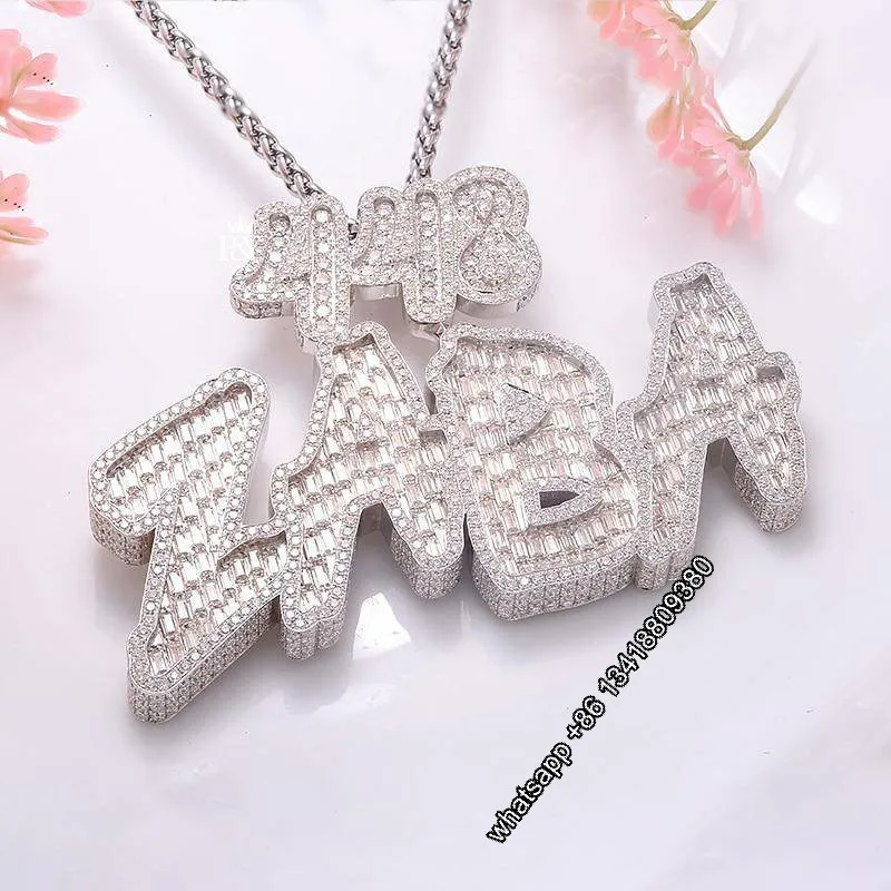 JEWE Custom Made Luxury High End Jewelry Hiphop Rappers' Iced Out S925 Moissanite Pendant