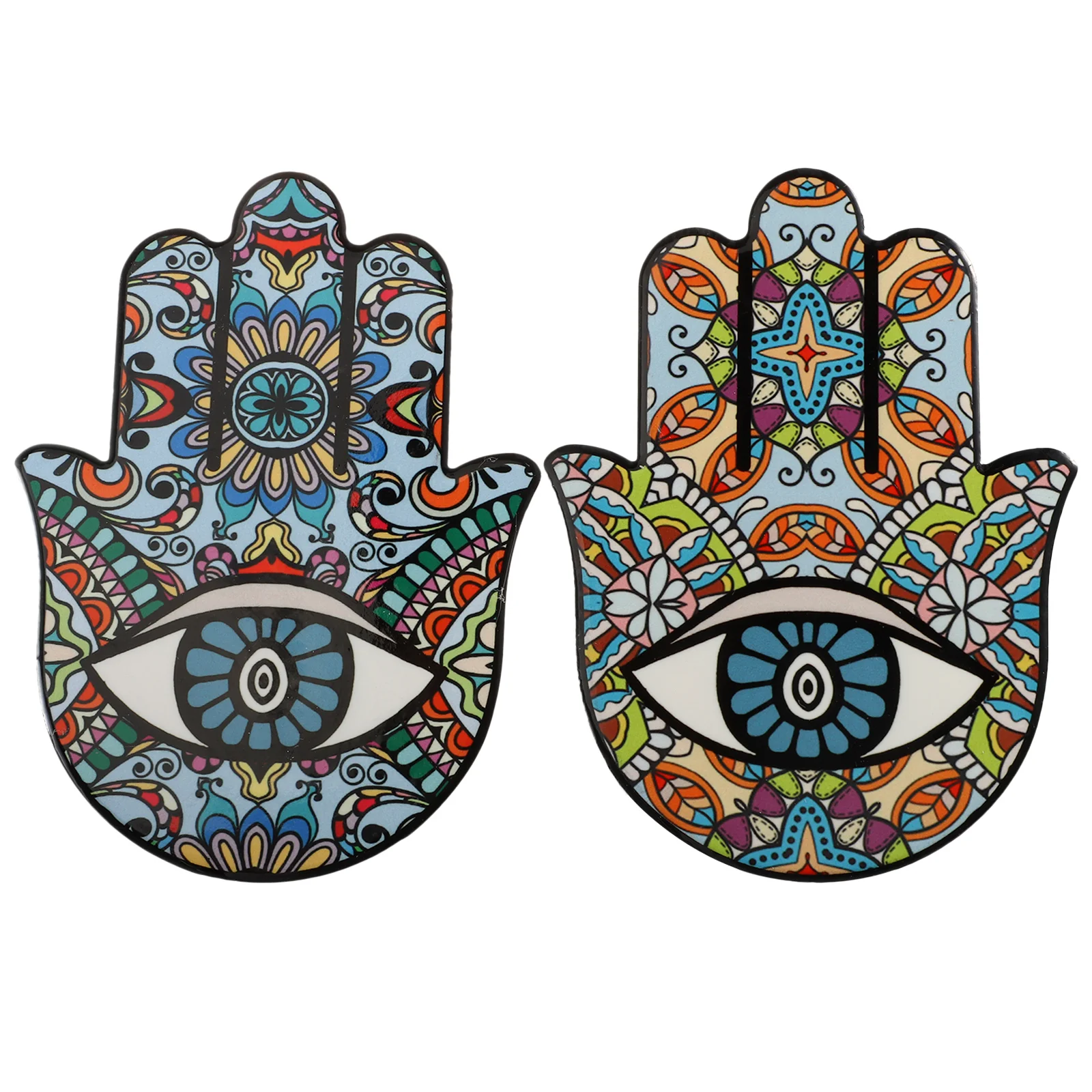 

2Pcs Ceramics Ornaments Decorative Creative Fatima's Hand Desktop Adornments