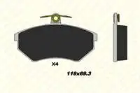 

B19819614kd13 interior brake pad for PASSAT III 9603 GOLF III GOLF III