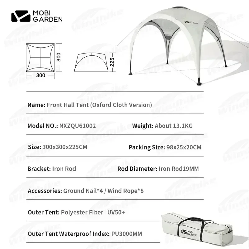 MOBI GARDEN Открытый Кемпинг Передний Холл Палальон Навес Портативный Двор Пикник
