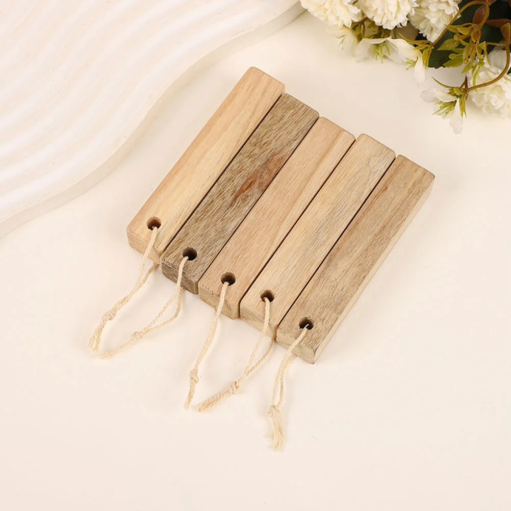 

10 Pcs Sticks Wood Blocks Blank Household Closet Wardrobe DIY Clothing Storage