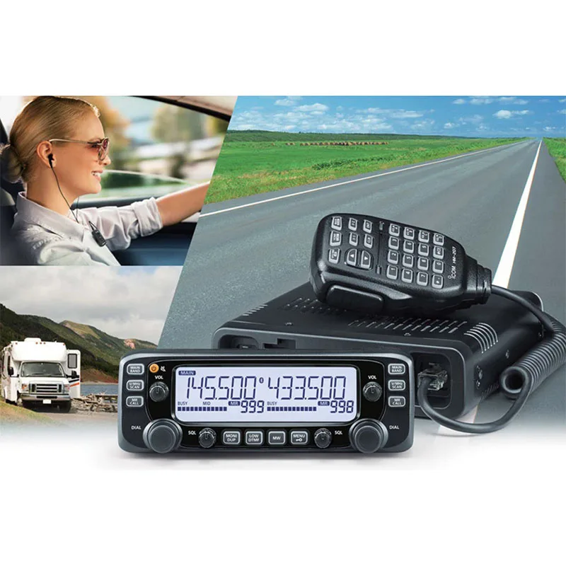 ICOM IC-2730A Car Mobile Radio Dual Band VHF UHF 1052 Channel 50W FM Transceiver Car Mobile Radio Station Repeater Scrambler