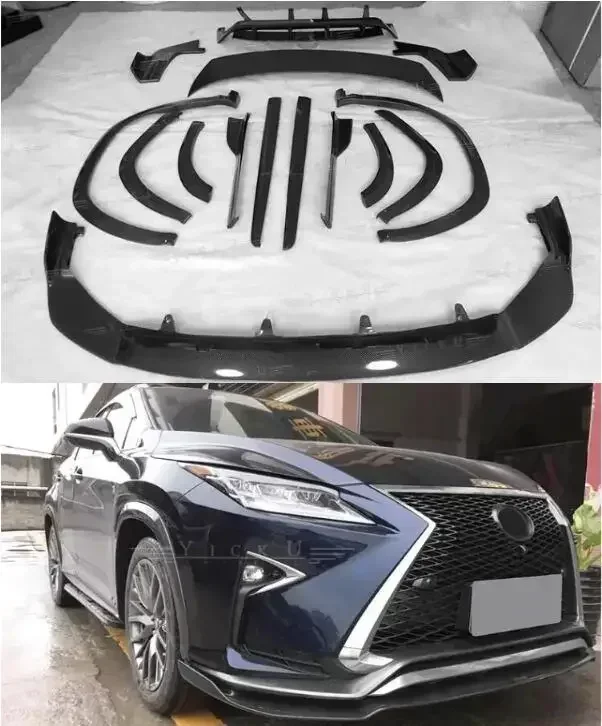 Новинка! Для Lexus RX200T 300 350 2016-2019 бампер из углеродного волокна передняя губа задний