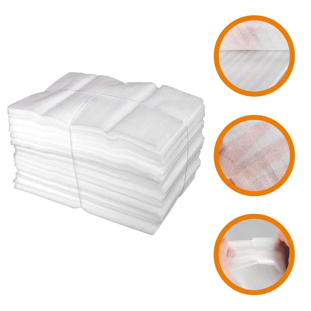 

100 Pcs Cushion Wrap Glasses Bubble Material Transportation White Packaging Cups