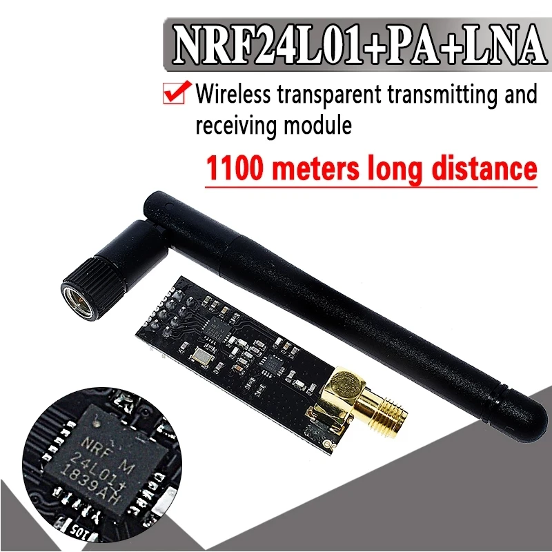 Специальные акции AEAK беспроводные модули 2 4G NRF24L01 + PA LNA на 1100 метров (с антенной) |