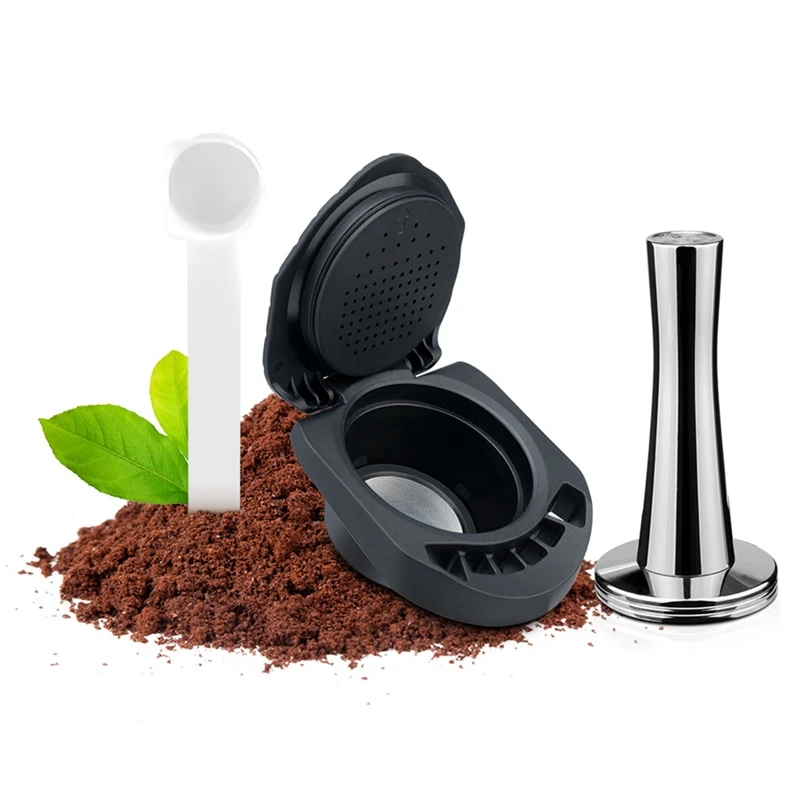 

1Set Portable Coffee Machine Accessories Coffee Capsule Powder Filler Pressure Hammer And Plastic Spoon For Piccolo XS Genio S