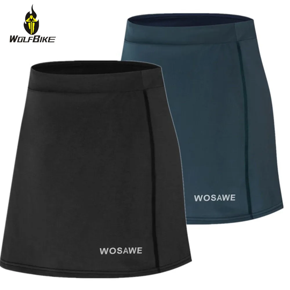 

WOSAWE Summer Padded Women's Cycling Shorts Underwear MTB Bike Tights Underpants Clothing Bicycle Mini Skirt Trousers