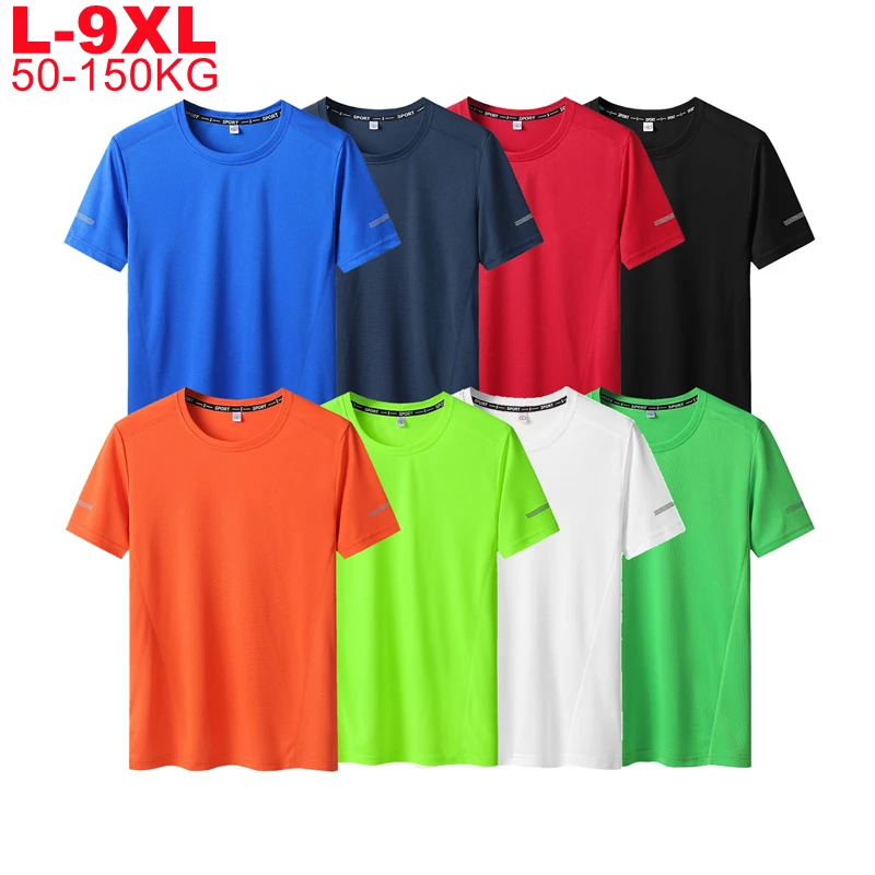 

Размера плюс 6xl 7xl 8xl 9xl летние большие футболки быстросохнущая облегающая футболка мужские спортивные сетчатые футболки с коротким рукавом ...
