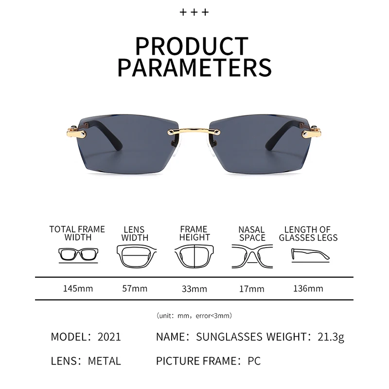 XJiea Ретро маленькие прямоугольные солнцезащитные очки женские квадратные без