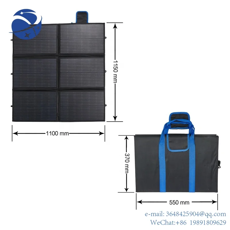 

YYHC Portable Folding Solar Panel Waterproof Durable Panel Solar Monocristaline Emergency Power Supply for Camping adventure