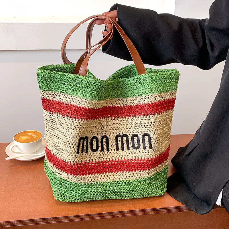 

Handbags For Women Trend 2022 Fashion Straw Crossbody Bag Summer Beach Holiday Shoulder Handbag Female Casual Messenger Satchel